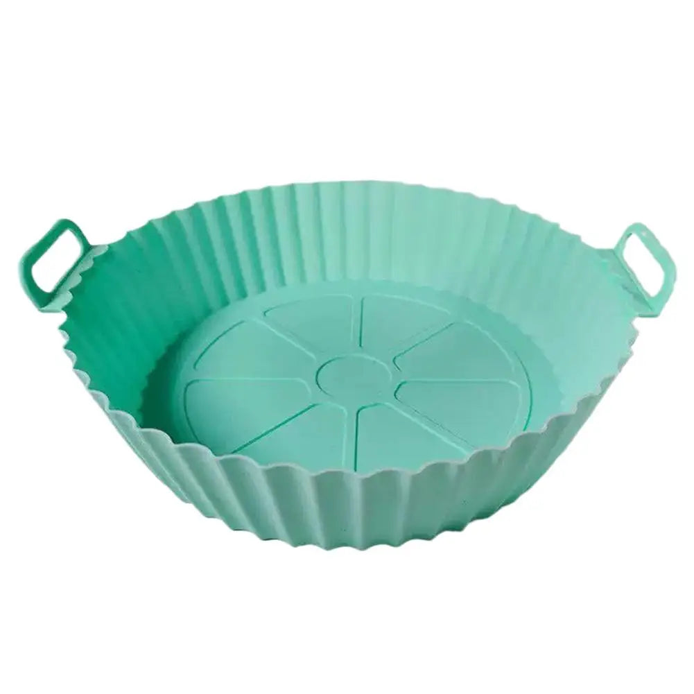 Air Fryer Silicone Liners Air Fryer Silicone Pot Reusable Silicone Air Fryer Liners Food Safe Non Stick Air-Fryer Accessories