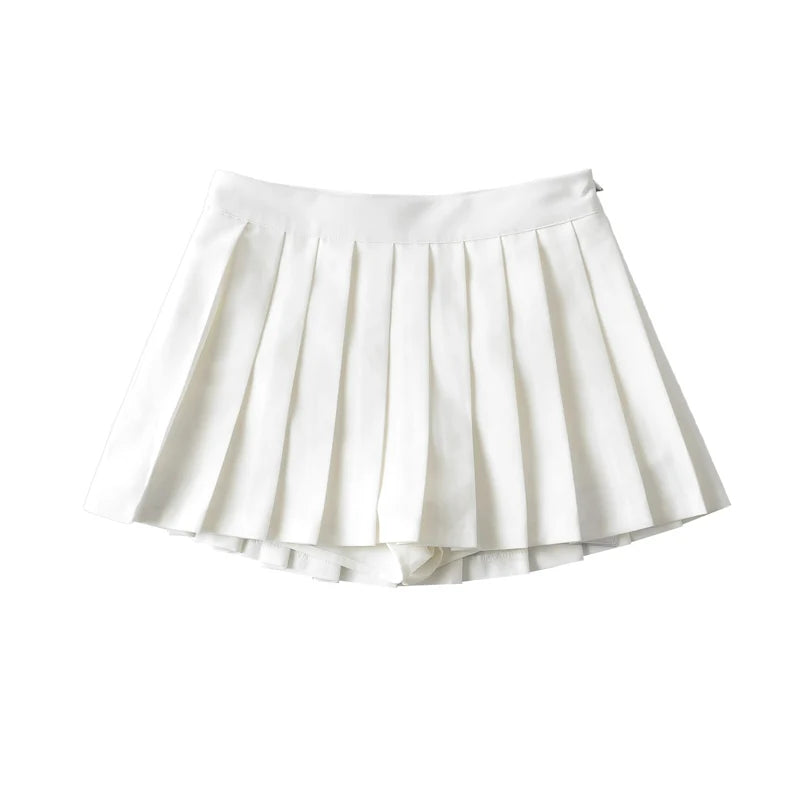 Summer Mini Skirts For Women Harajuku High Waist Skirts Womens Korean Fashion Sexy Skirts Vintage Pleated Skirt Tennis Pink Blue