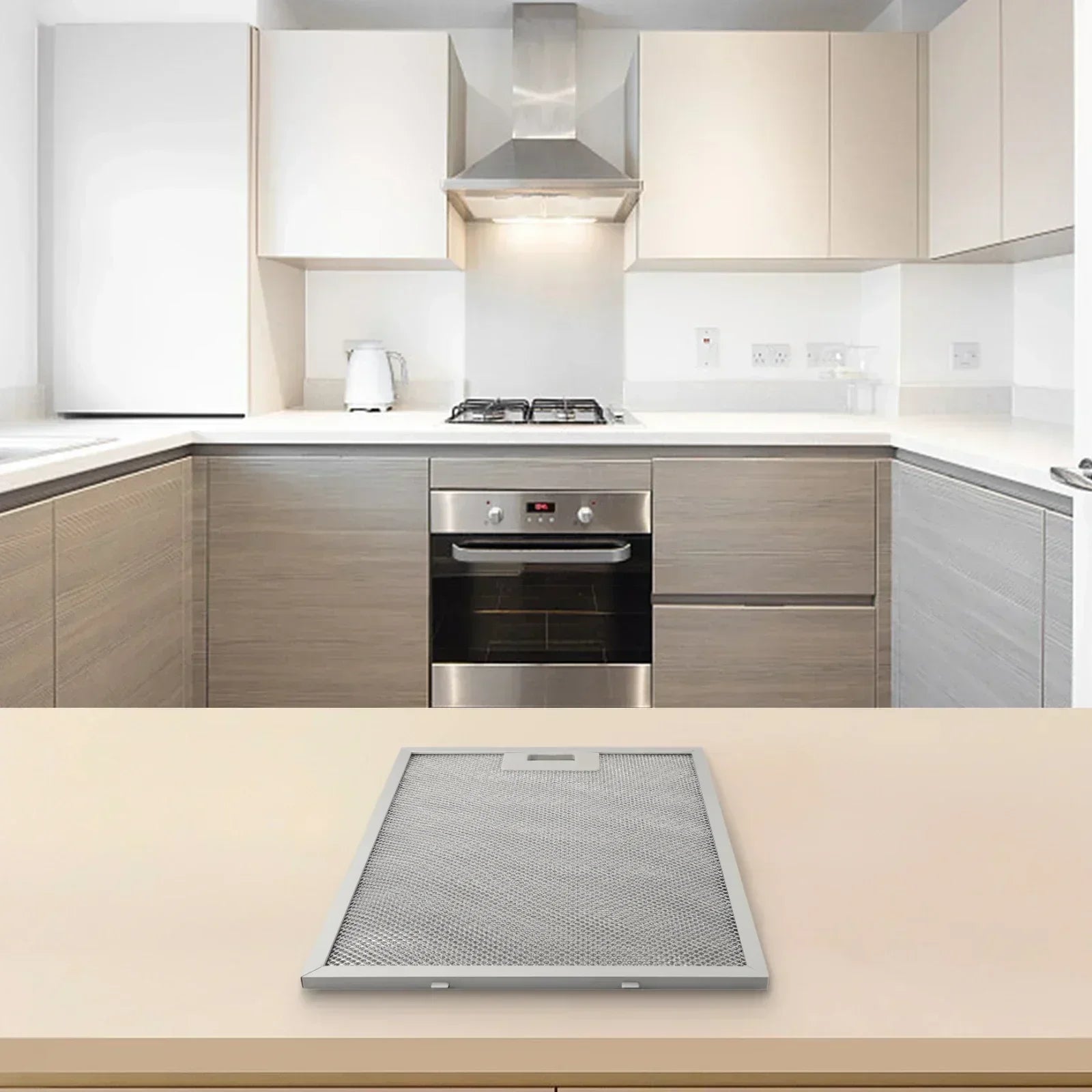 34*27cm Range Hood Filter Cooker Hood Grease Filter Kitchen Extractor Ventilation Aluminium Aspirator Filter Mesh