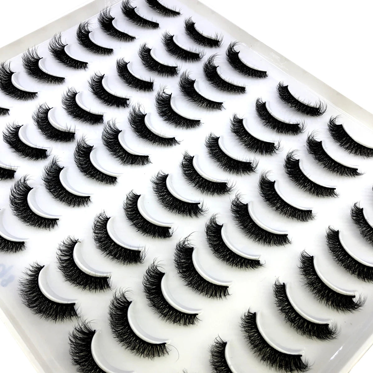 HBZGTLAD 30/40 pairs of natural long 3D artificial mink false eyelashes false eyelashes makeup set mink eyelashes extended eyela