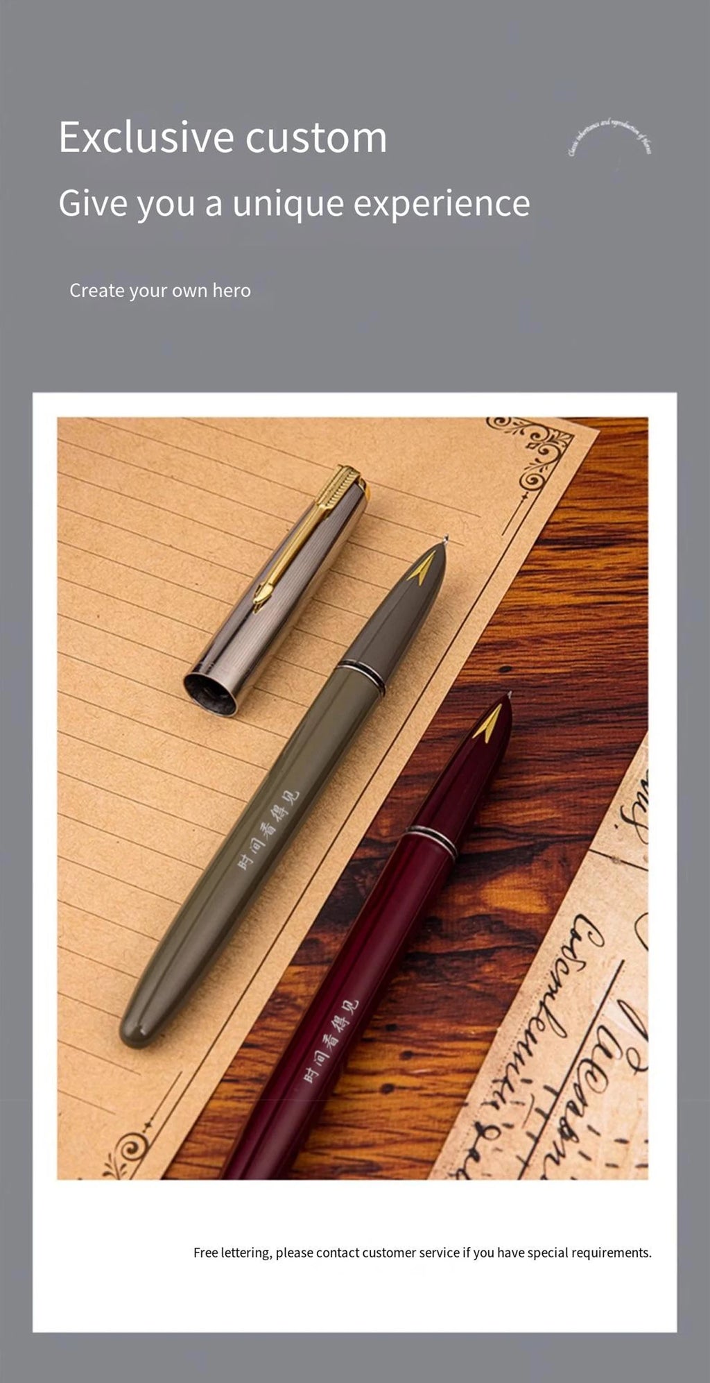 Hero 616S Classic Retro Fountain Pen Dark Tip 0.5mm Iridium Gold Nib Business Office Gift Student School Stationery Supplies