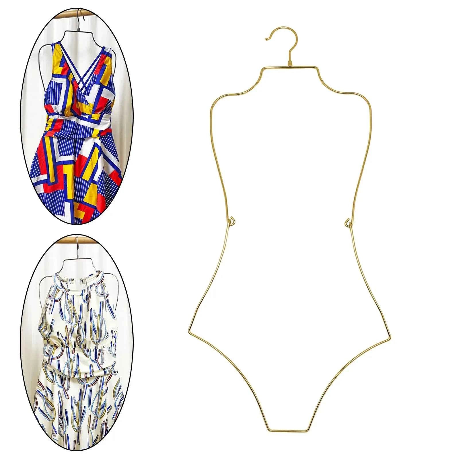 Body Shape Lingerie Hanger Foldable Durable Closet Organizer Swimsuit Hanger for Closet for Stores Boutiques Show Window Bedroom