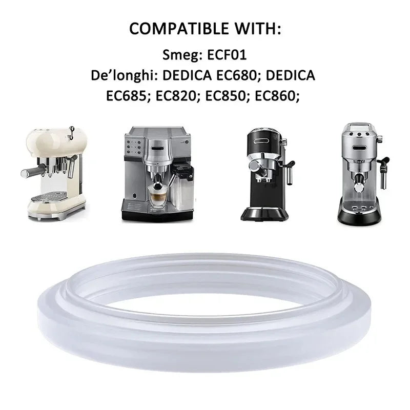 Silicone Seal Gasket For Delonghi Dedica EC680 EC685 EC9335M EC9355M EC9665M Coffee Machine Brew Head O-Ring Seal Water outlet
