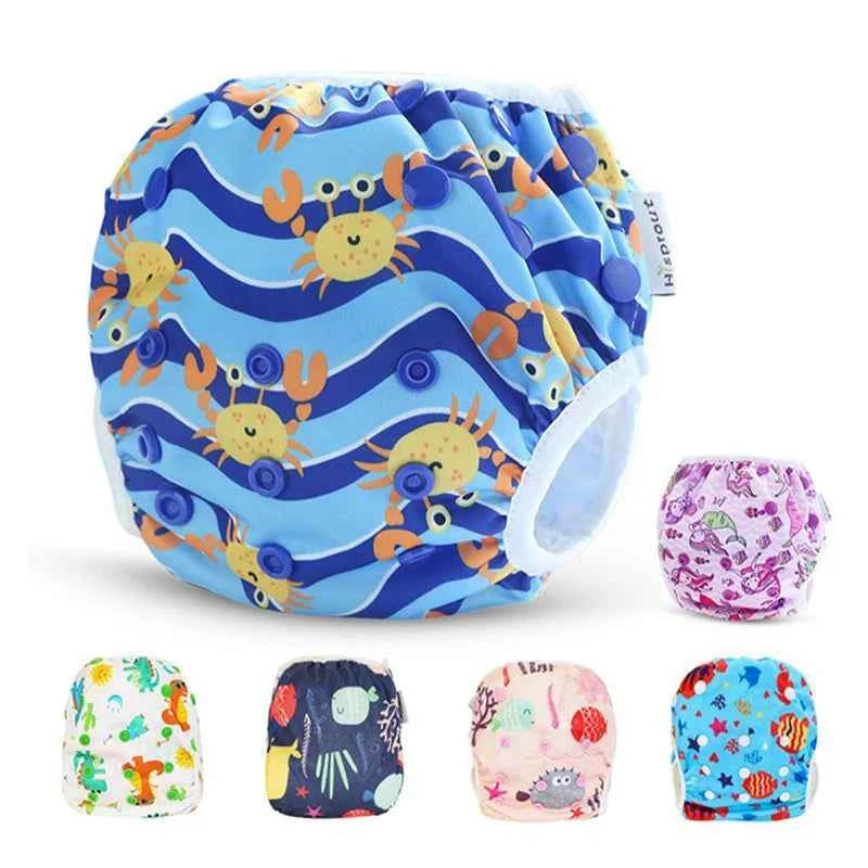 Infant Swimming Washable Trunk/Swim Diaper Swimsuit Boy Swim Diapers/Newborn Baby Girl Swimwear 0 1 2 Years