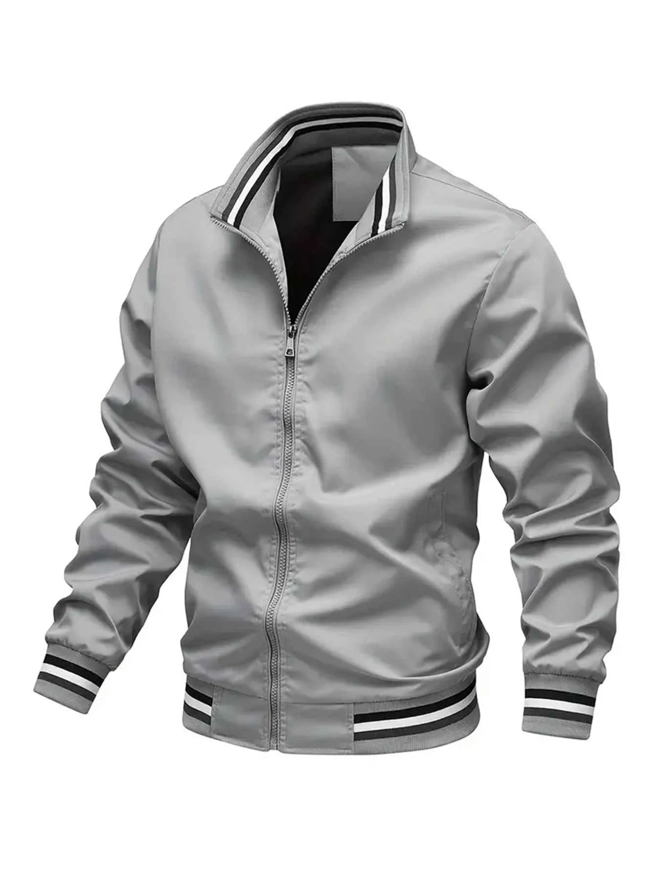 Men's Jackets, Casual Coats, New Trendy Jackets for Spring and Autumn, Suitable for Seasonal Changes, Sports, Running, Walking, Shopping, and Casual Wear