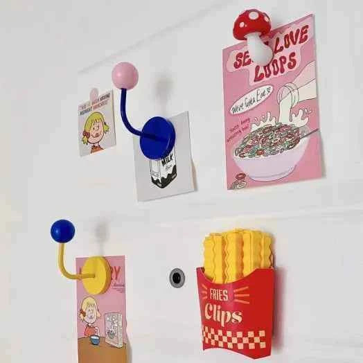 Non perforated magnetic hook for bathroom and kitchen, strong and seamless magnetic suction hook for refrigerator