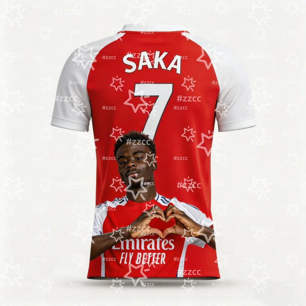 2026 Bukayo Saka England Team Football Jersey Match & Training Kit Summer Sports Men's T-Shirt Kid's Clothing Tee Y2k Woman