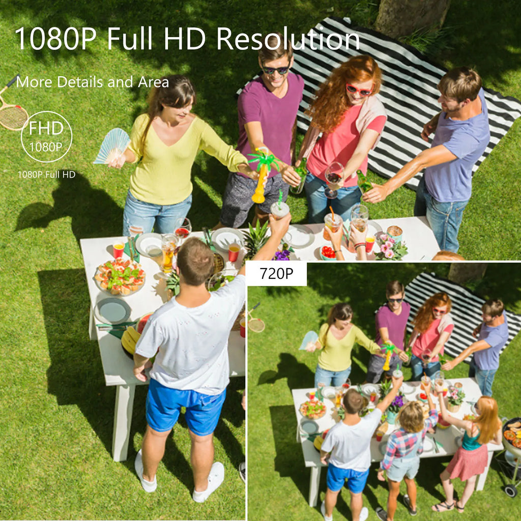 2MP 1080P Full High Definition Camera Outdoor/Indoor Infrared Night Vision Weatherproof Surveillance CCTV w/ Camera NTSC System