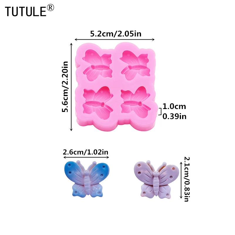 3D Honeybee Keychain Earrings Silicone Mold DIY Honeybee Clay epoxy resin Accessories Silicone Moulds cake Chocolate Molds