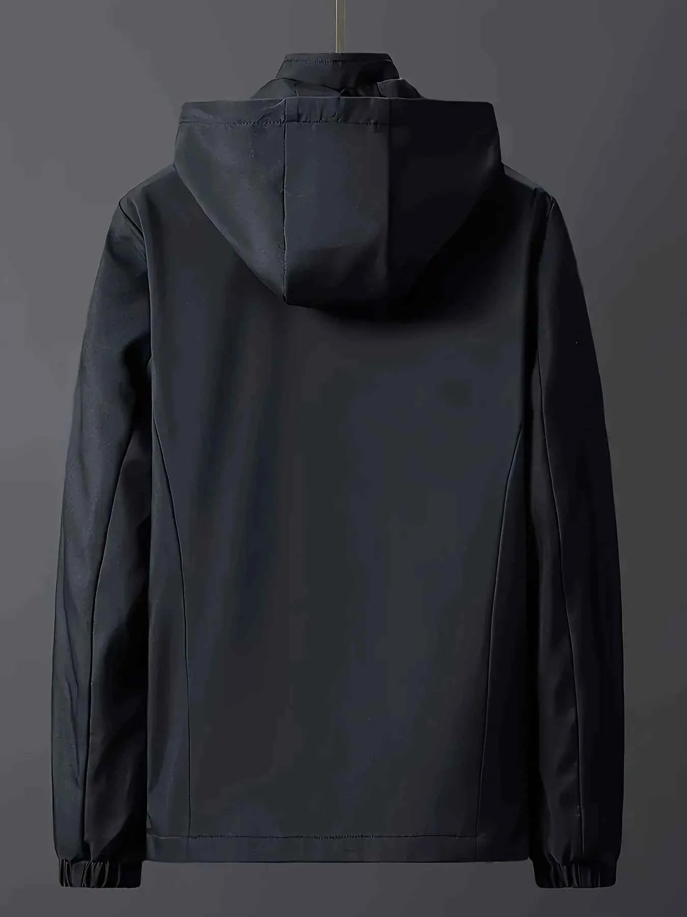 Windproof detachable hooded jacket Korean style trendy loose fashion casual men's jacket