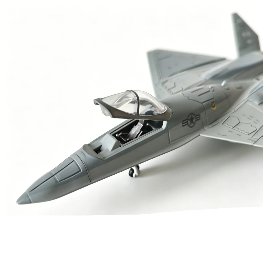 1/72 Scale YF-23 Black Widow II Fighter Jet Model, Plastic Snap Fit Kit No Glue Required, Diecast Military Aircraft Replica Coll