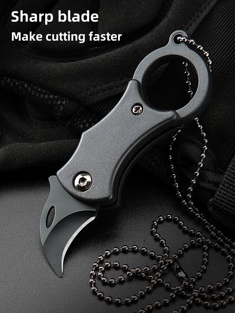 Mini Folding Knife Portable Pocket Knife Camping Food Processing Food Construction Repair Outdoor Equipment Keychain Mouth