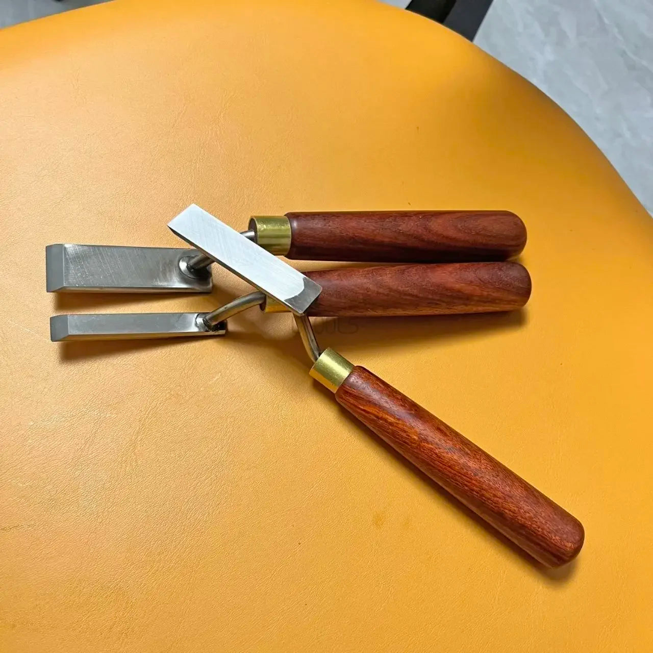 1 Set High Foot Shovel Woodworking Trimming Special Carving Chisel Flat Bottom Gooseneck Shovel Knife Hand Hardware Tools