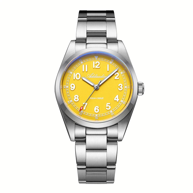 ADDIESDIVE Top Brand Mens Quartz Watch Sapphire Crystal  BGW9 Luminous Waterproof 100m Waterproof Vintage Watches NEW Ultra-thin