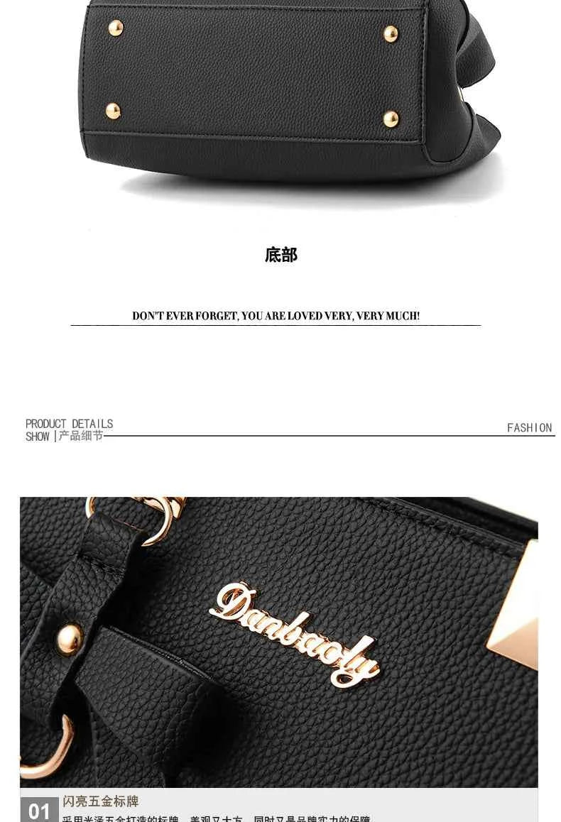 Yogodlns Elegant Women Messenger Bags with flower pendant Office Ladies Totes Pure Leather Handbag for female Crossbody Shoulder