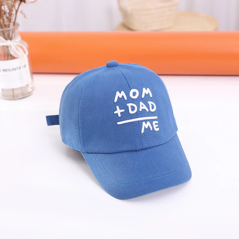 Summer Baby Baseball Hat Letter Embroidery Kids Peaked Cap for Boy Girl Solid Color Children Adjustable Sun Hats Gorras 아기모자