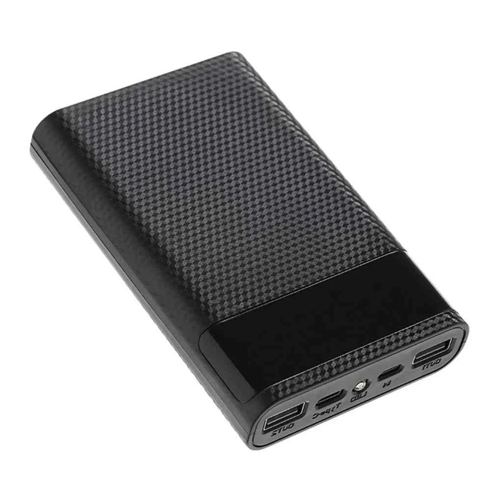 4x18650 Battery DIY Power Bank Case Charge Storage Box 5V Dual USB Type C Android Micro USB Interface For Smart Phones