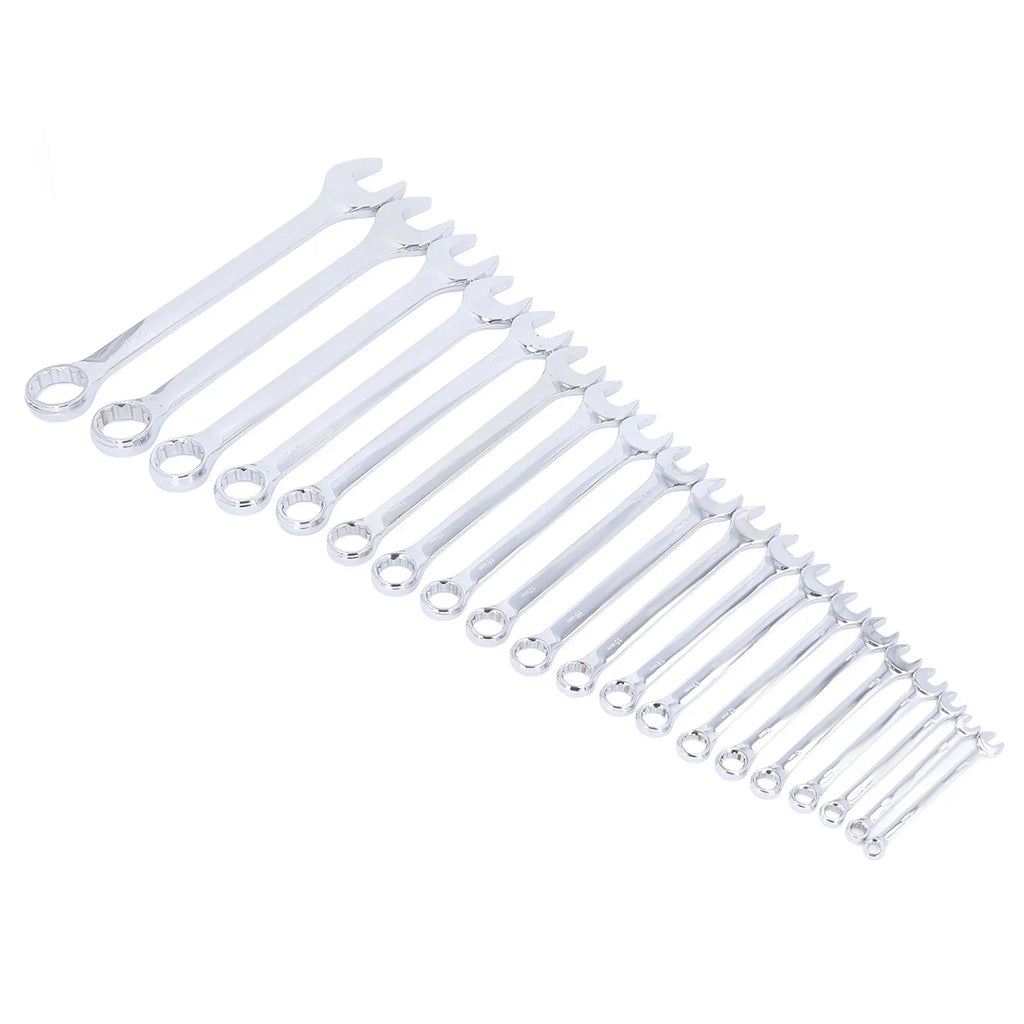 20Pcs Dual-head Combination Wrench Set Metric CRV Steel Spanner Chrome Plated Dual Wrenches Hand Tool 6-32mm