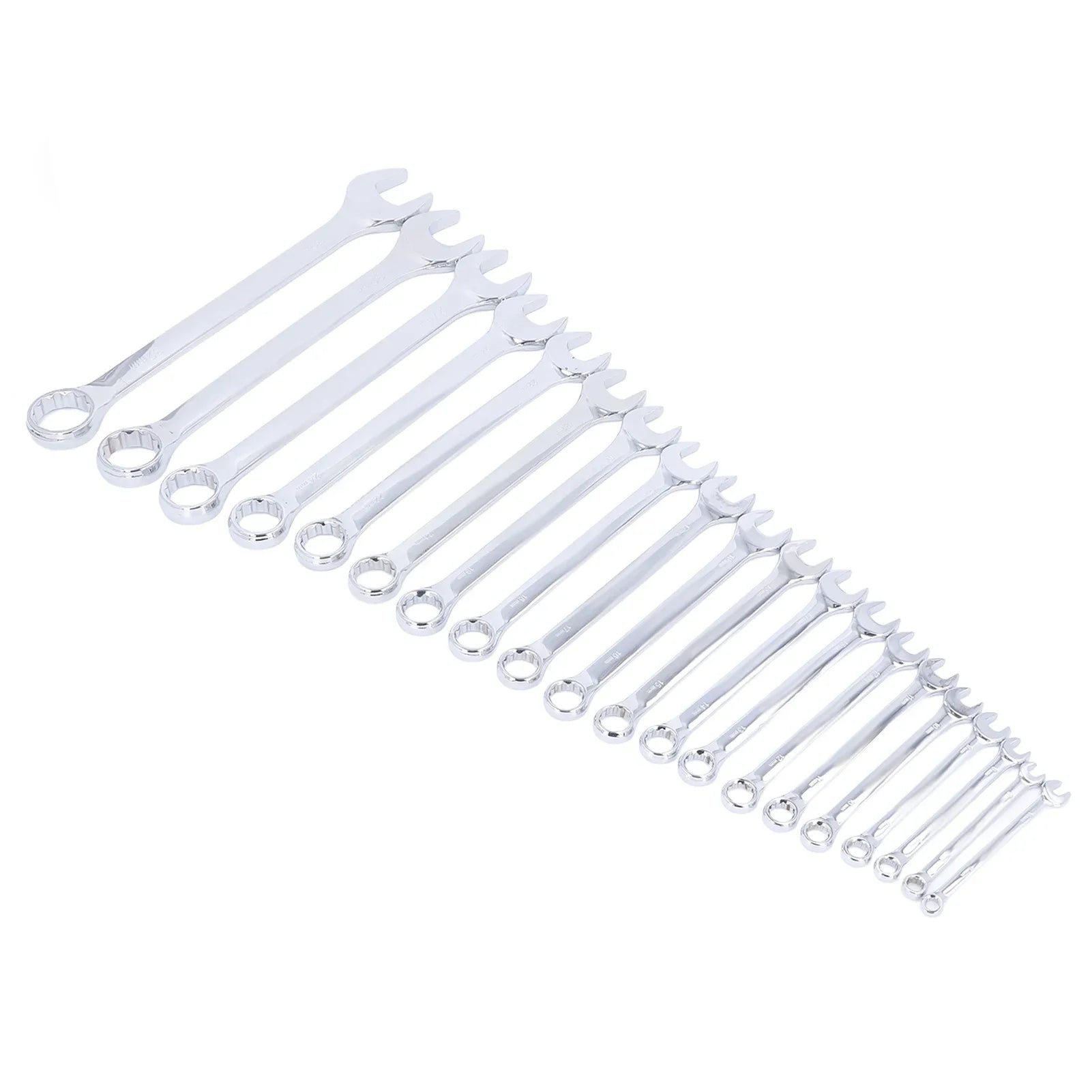 20Pcs Dual-head Combination Wrench Set Metric CRV Steel Spanner Chrome Plated Dual Wrenches Hand Tool 6-32mm