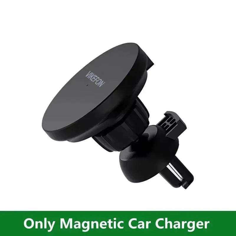 30W Magnetic Car Mobile Phone Holder Stand Wireless Charger For iPhone 15 14 13 12 Pro Max Mini Air Vent Fast Car Charging Stand