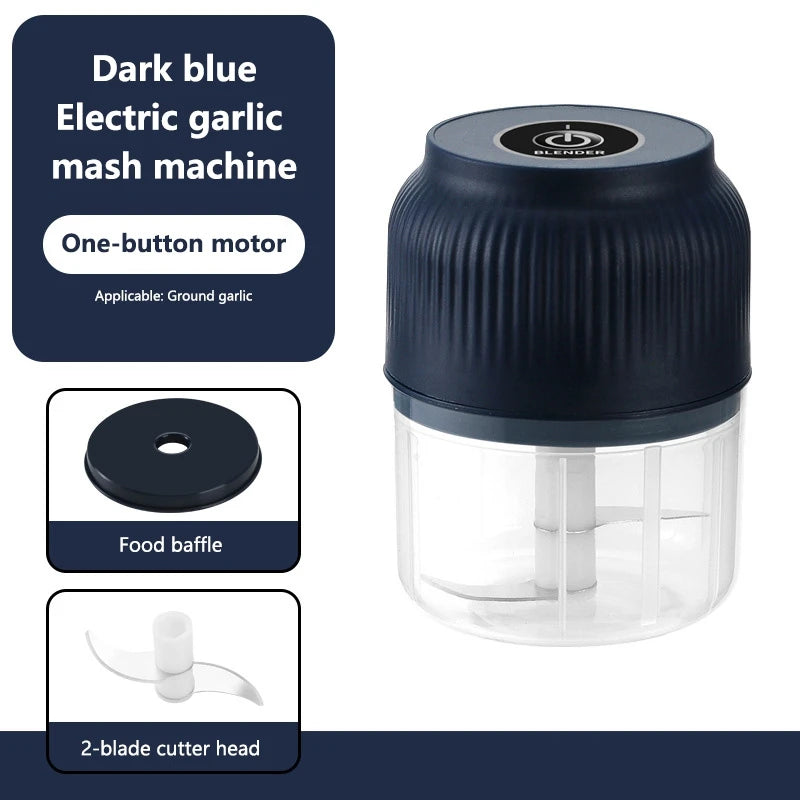 Mini Electric Garlic Masher Crusher Wireless USB Rechargeable Vegetable Chopper Garlic Crusher Food Chopper Kitchen Gadgets New