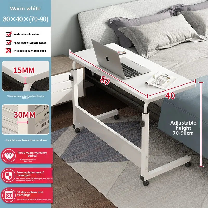 Computer desk Bedside table Mobile lifting small table Household small laptop holder with wheels