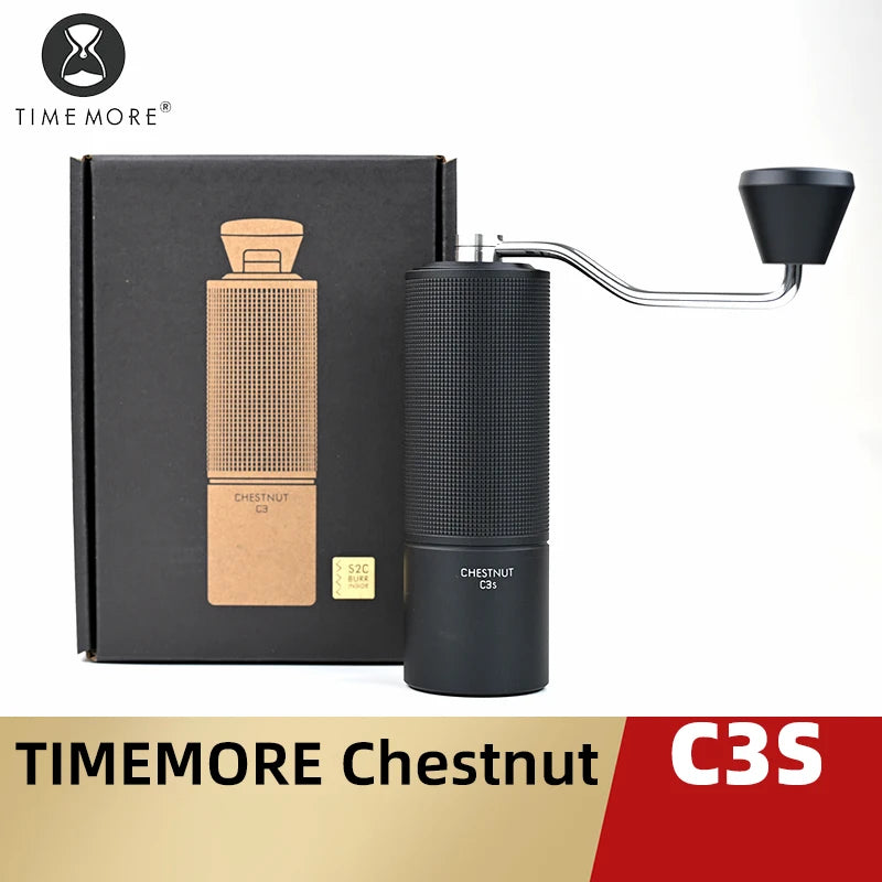 TIMEMORE Chestnut C3S / C3ESP Manual Coffee Grinder Upgrade All-metal Body & Anti-slip Design Portable Grinder S2C Burr Inside
