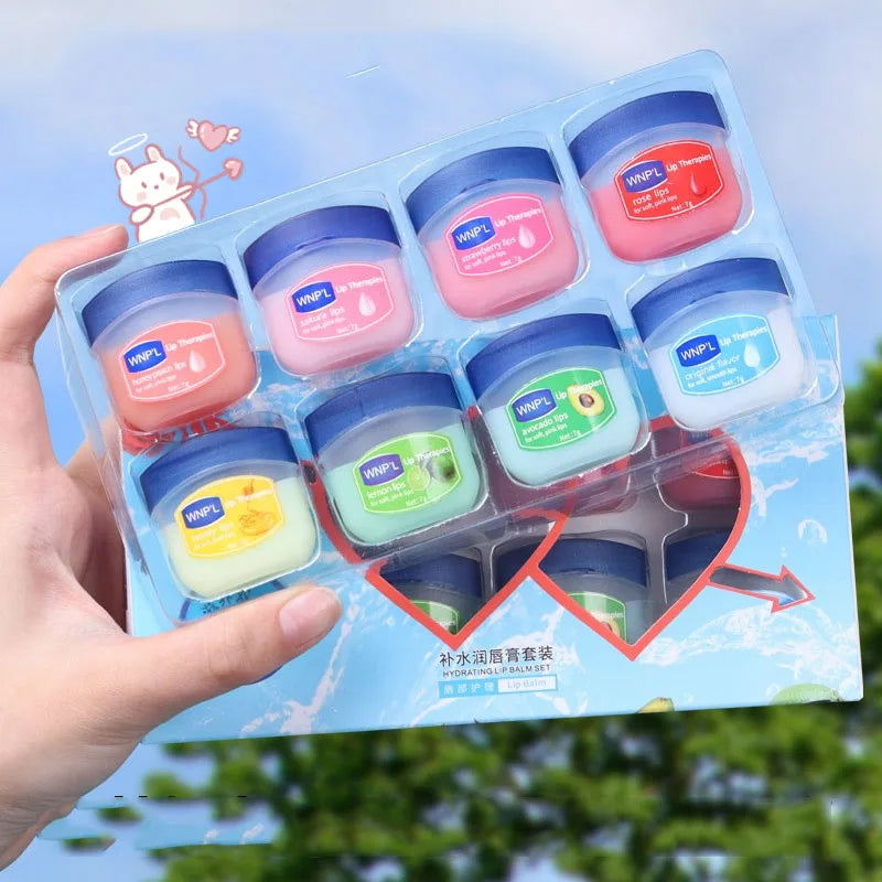 8pcs Color Nourishing Lip Balm Mask For Dry, Chapped Lips Repair