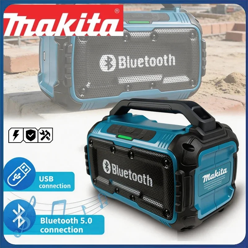 Makita Cordless Bluetooth Speaker Portable Surround Speakers Dual Channel Subwoofer Loudspeaker 18V Battery(No Battery)