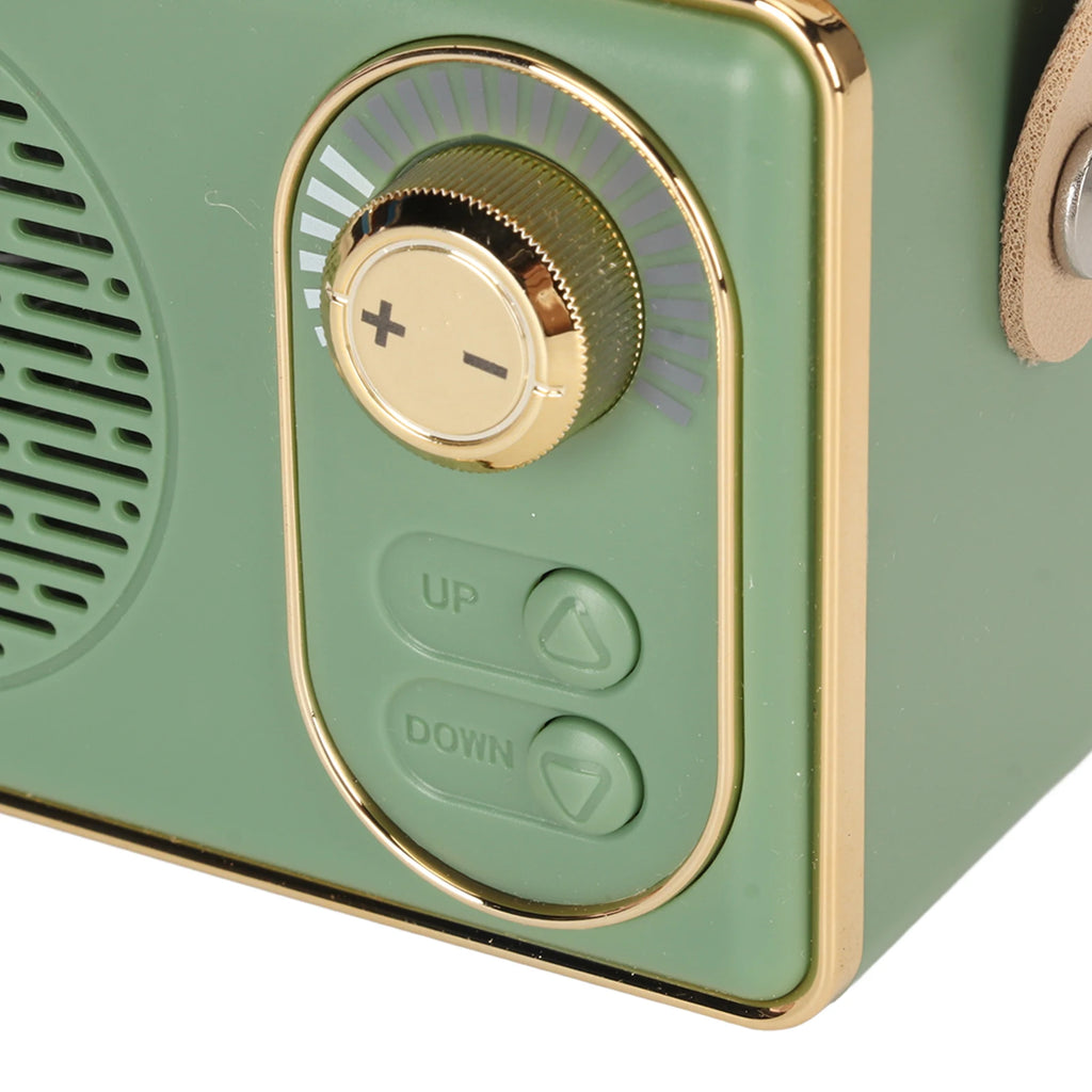Retro Bluetooth 5.0 Speaker Classic Mini Bluetooth Speaker Supports TF/AUX/USB Ports Rechargeable MP3 Player Camping Party Gift