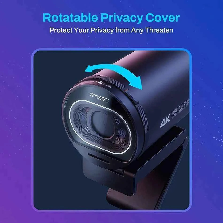 Webcam 4K Streaming Web Camera 1080P 60FPS USB Camera EMEET S600 Autofocus Living Stream Camera With Mics for Tiktok/YouTube