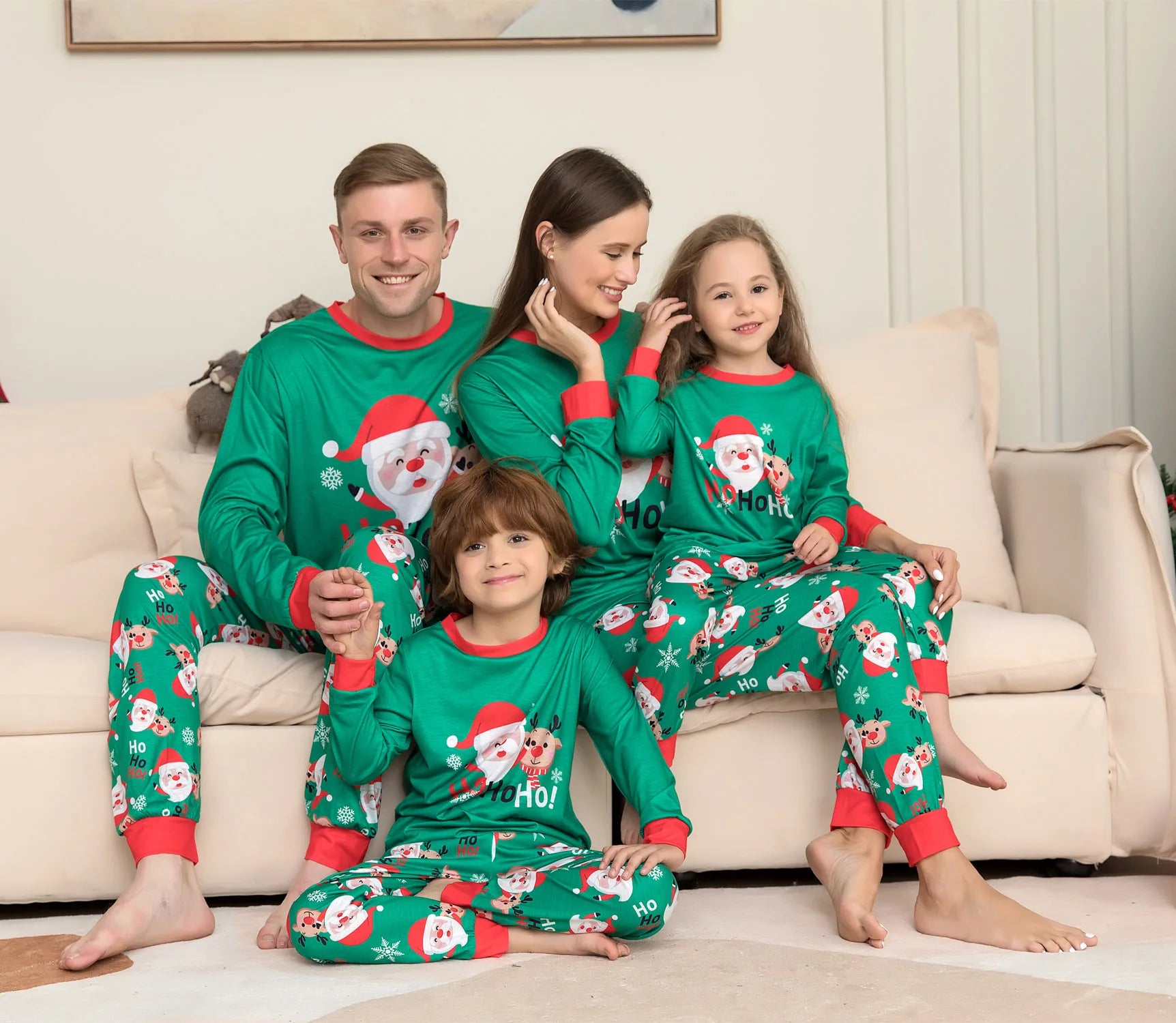 Christmas Family Pajamas Set 2025 Xmas Matching Outfit Adult Kids Women Pyjamas Clothes Mother And Daughter Father Son Sleepwear