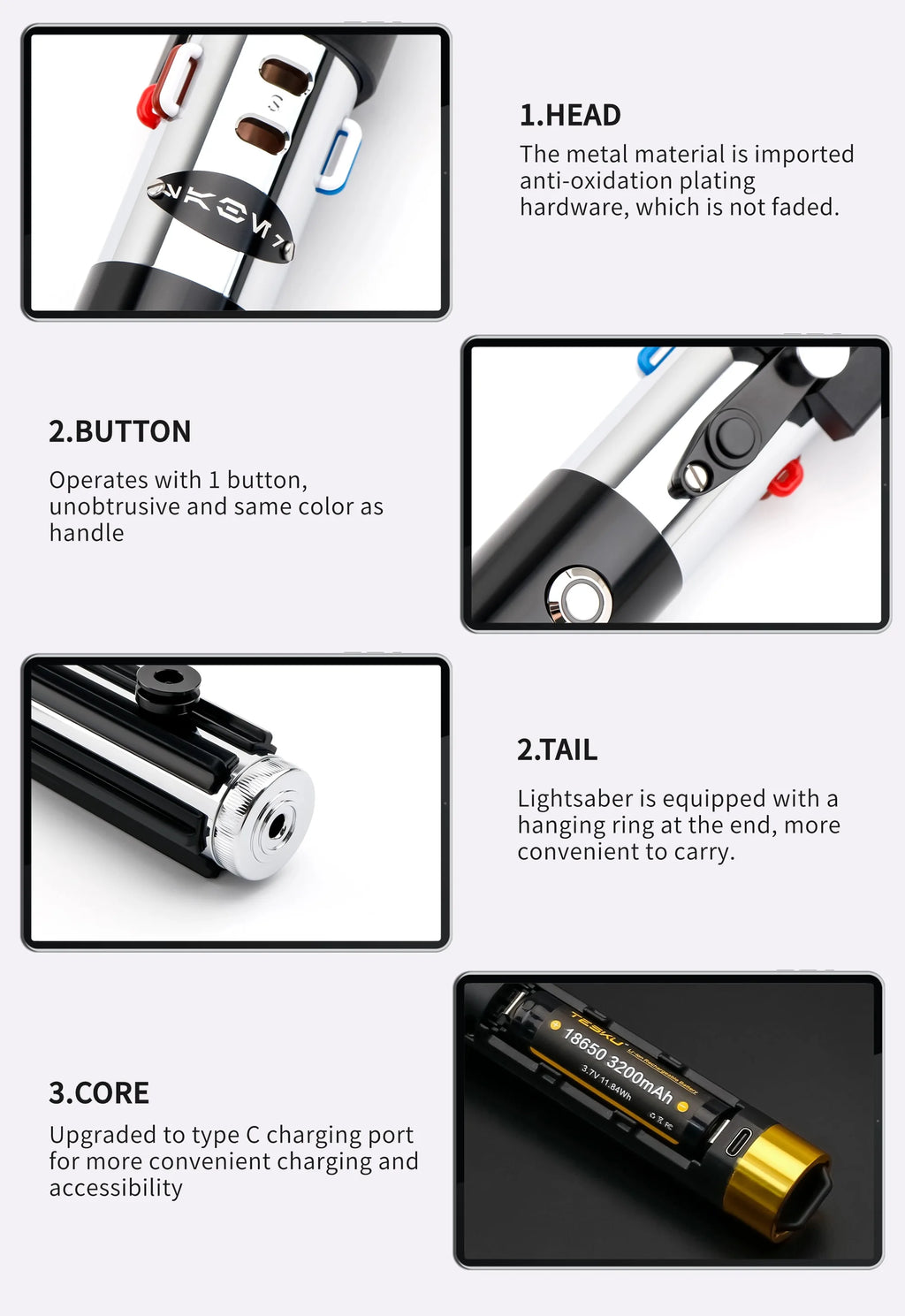 TXQ Darth Vader SE Lightsaber  Luminous Toy 16sound Smooth Swing Combat Skywalke Gift JEDI Sword Metal Force Glow Proffie SNV4