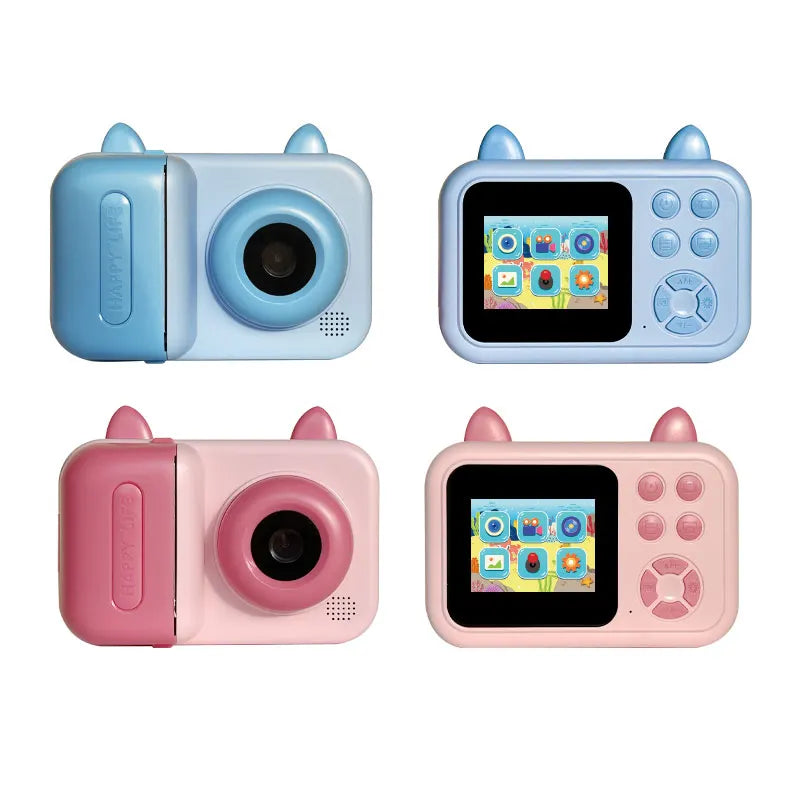 Kids' Camera Set, Instant Print Camera with Printing Function, Print Pictures, Portable Multi-Function Photo Printer Camera