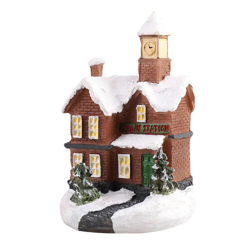 Christmas House Light Decorations For Home Ornaments Kids Xmas Gift New Year 2025 Navidad Decor Bedroom Night Light With Battery