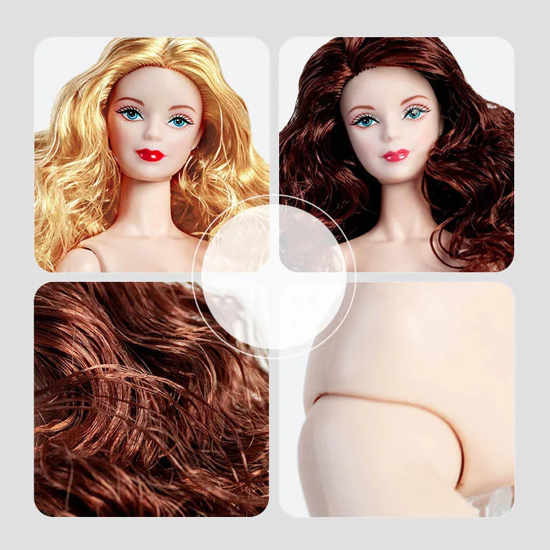 32cm Fashion Star Supermodel Doll New Upgrade 1/6 Babi Exquisite Makeup Long Hair White Skin Joints Movable Daily Dress Up Toys