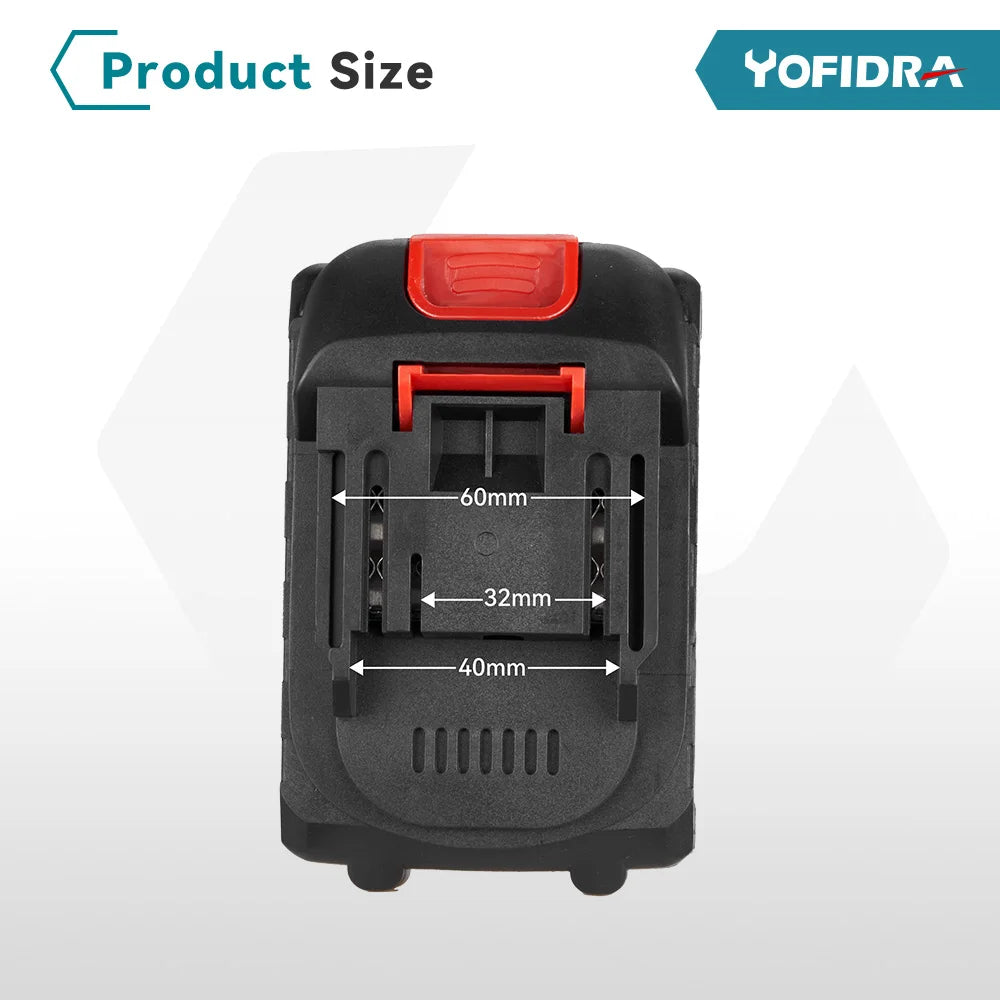 YOFIDRA 4 Gears Brushless Angle Grinder 125mm Cordless Cutting Polishing Cutting Machine Power Tool For Makita Battery Pin