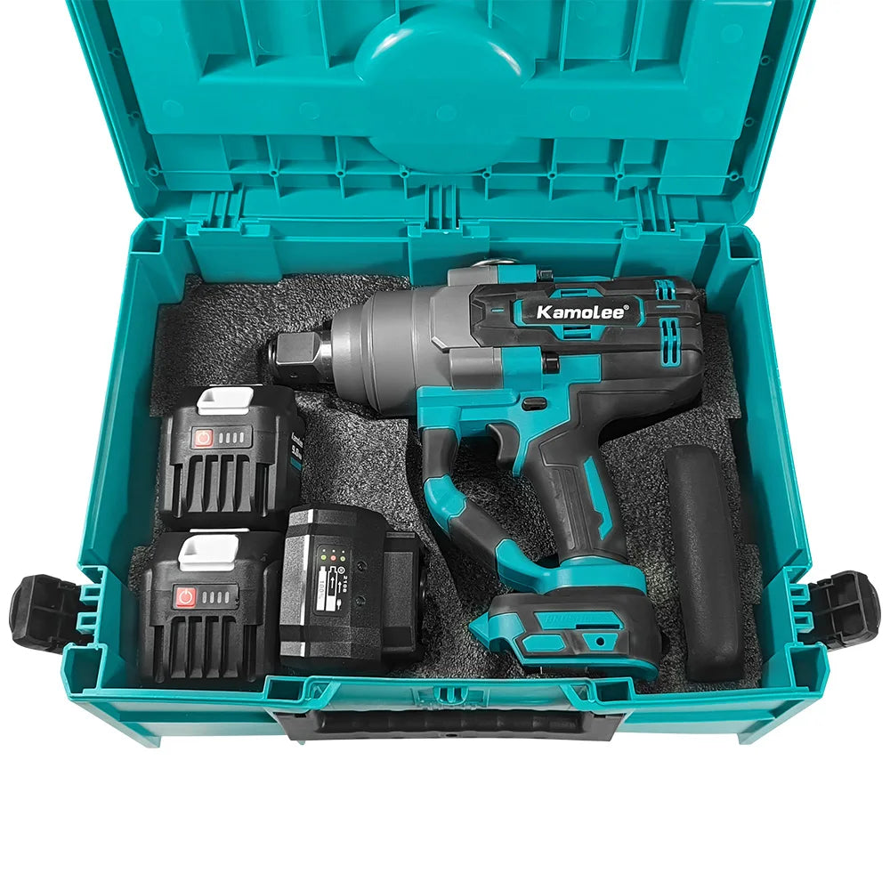 Kamolee 5000 N.M Torque 1 Inch Brushless Electric Impact Wrench Lithium-Ion Battery For 18V 21V Battery