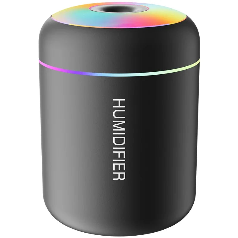 black Color Mini USB Air Humidifier & Aroma Diffuser 180 ml