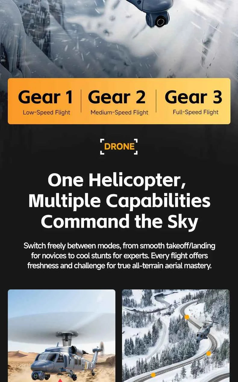 8K HD Camera RC Helicopter With LCD Screen Optical Flow Positioning One Key Takeoff WIFI FPV RC Airplane Single-Rotor Flybarless