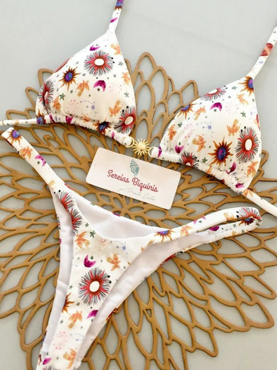 Micro Bikinis 2026 Women Swimsuit New Sexy Swimwear Halter Bikini Set Brazilian Biquini Female Thong Beachwear Party Wear