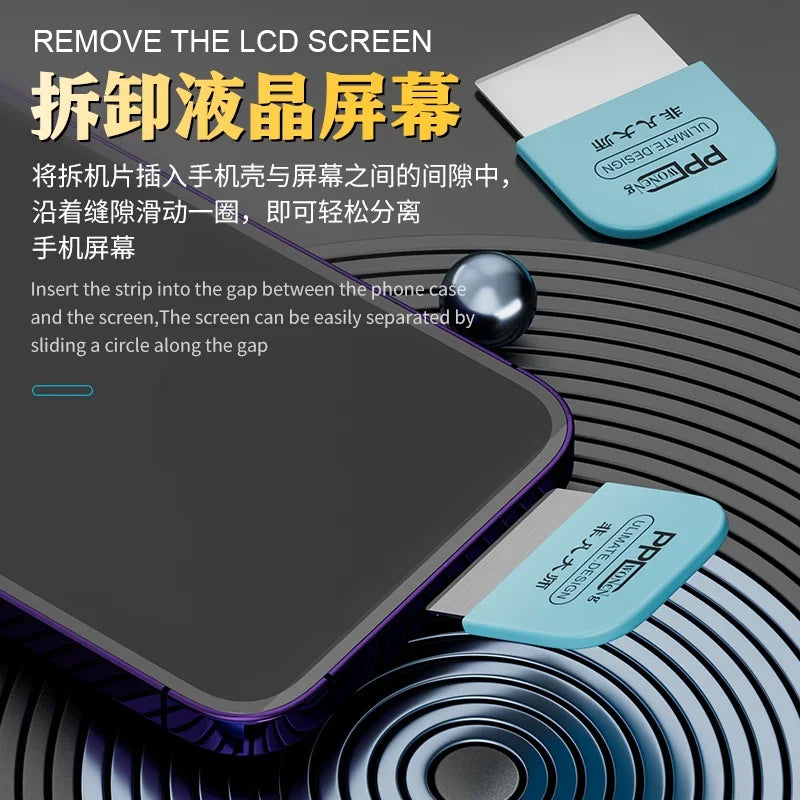 NASAN Screen Disassembly Pry Piece Blade Mobile Phone IC Chip Repair Disassembly Pry Piece Curved Screen For iPhone and Android