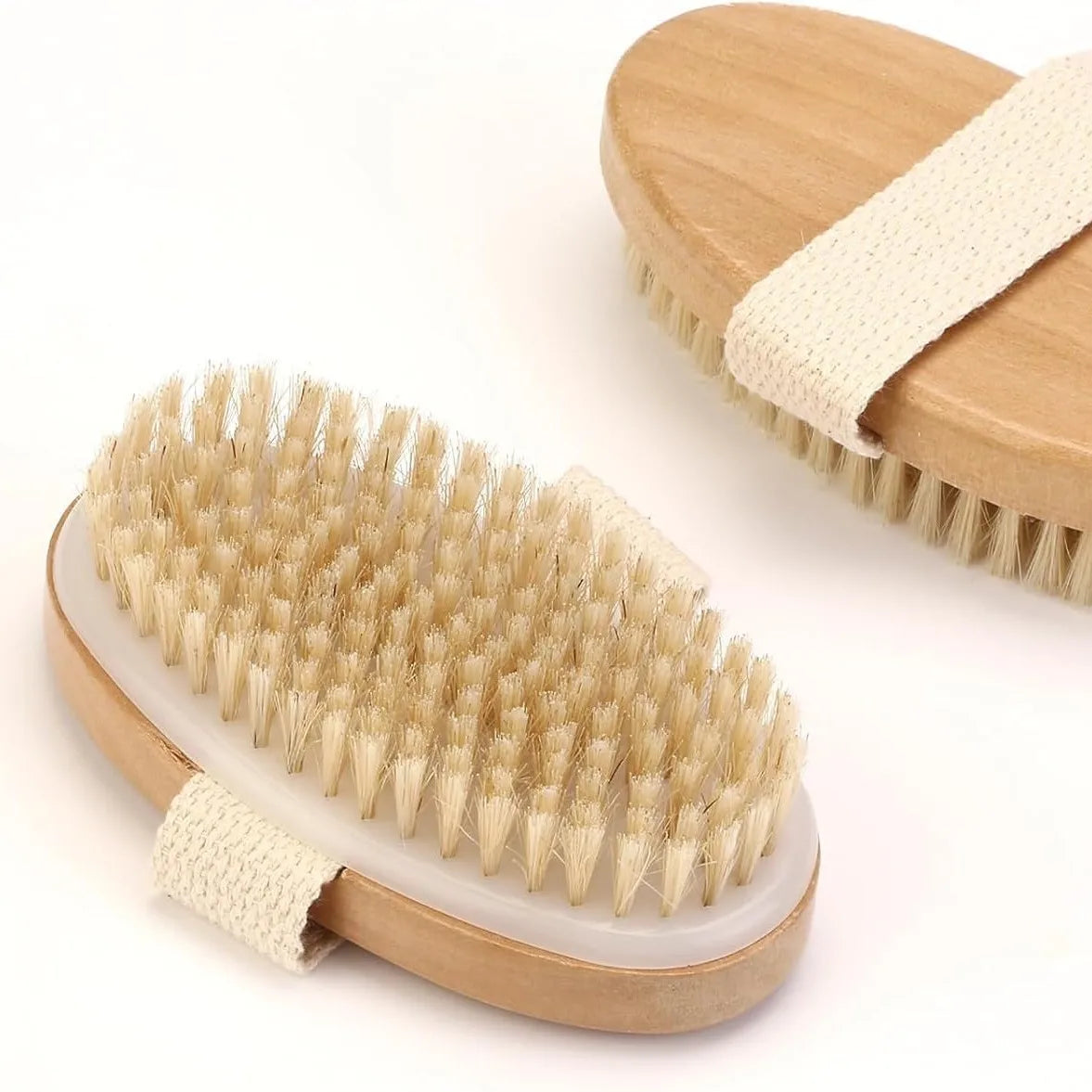 Wooden Bristle Body Brush Natural Wet Dry Bath Massager for Skin Deep Cleansing Exfoliation Skincare Tools for Home Use