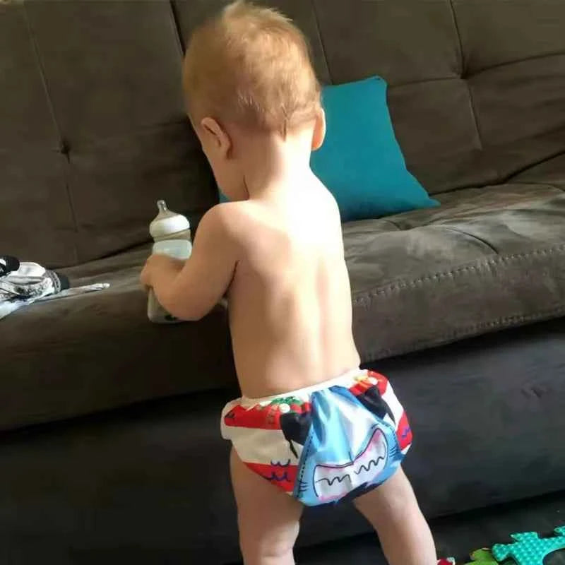 Infant Swimming Washable Trunk/Swim Diaper Swimsuit Boy Swim Diapers/Newborn Baby Girl Swimwear 0 1 2 Years
