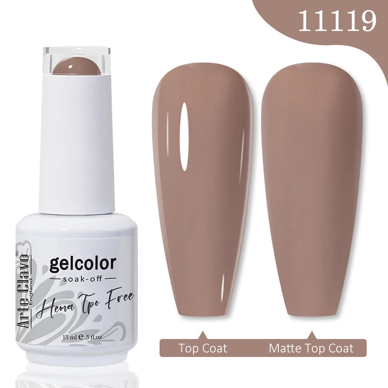 Arte Clavo TPO HEMA FREE Top Quality Discount Price 131 Colors Nail Gel Polish New Formula Nail Gel 15ml Bottle UV Gel Varnish