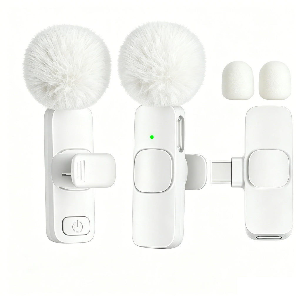 Type-C Port Professional Wireless Lavalier Microphone for Smartphones, Computers, Tablets, Plug and Play
