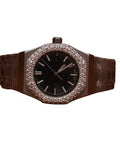 Excellent Round Shape Diamond Watch in Black Dial for Wedding and Partywear Mens Quartz Watch Available at Affordable Price