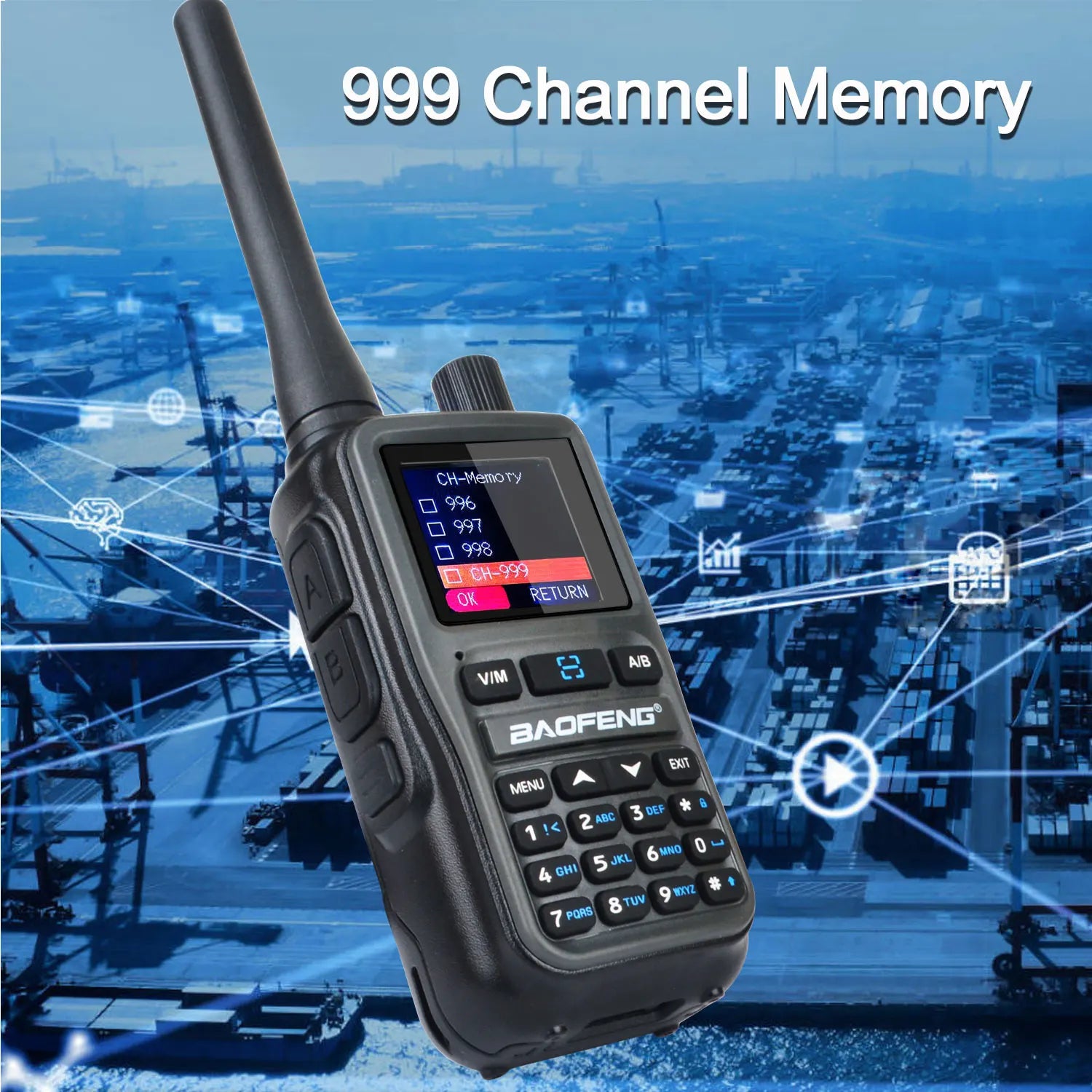 2PCS/Pack Baofeng UV-5R Mini Dual Band Dual PTT Walkie Talkie 5RMINI Air Band Rx 5W Compact  VOX FM Amateur Radio Type-C Charge