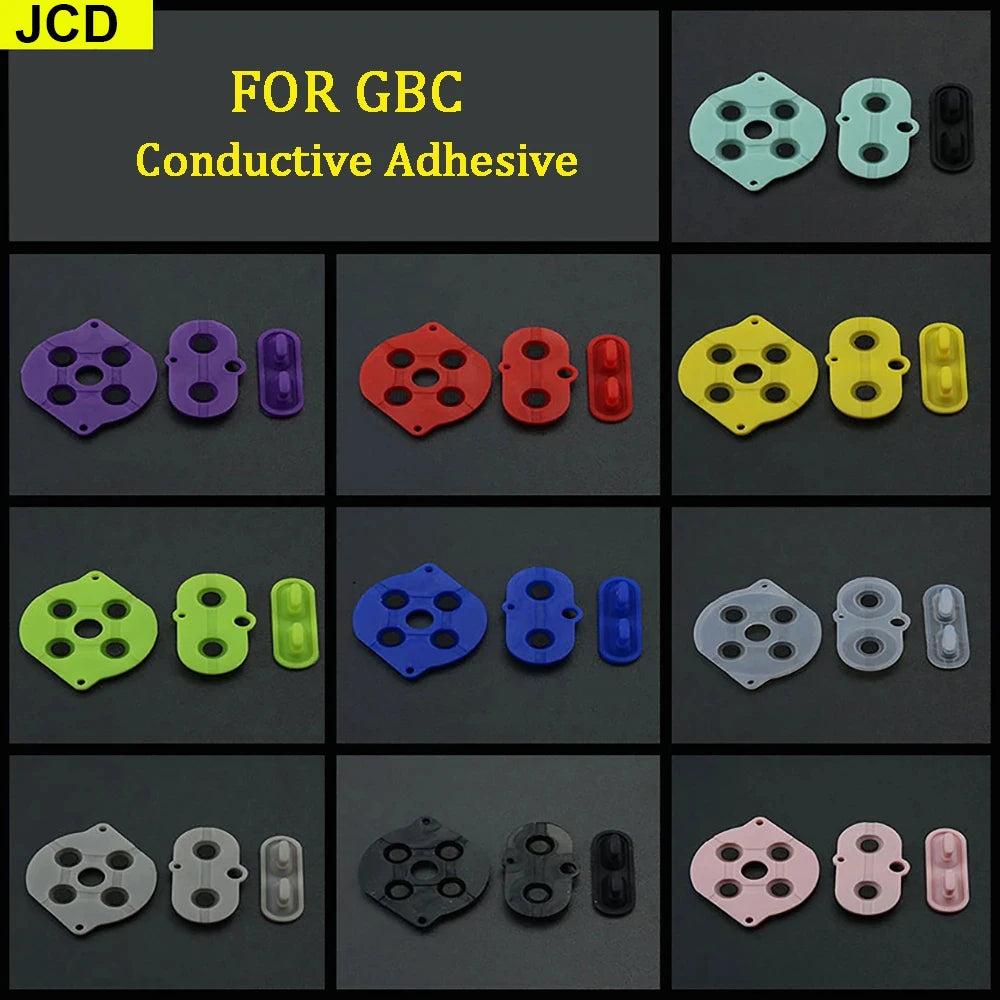 1/2/5/10set Colorful Rubber Conductive Buttons A-B D-Pad For  Game Boy Color GBC Silicone Conductive Start Select Keypad