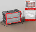 Hardware Toolbox Hanging Design Tool Parts Box Drawer-type Classification Storage Box Sturdy and Durable Tools Packaging